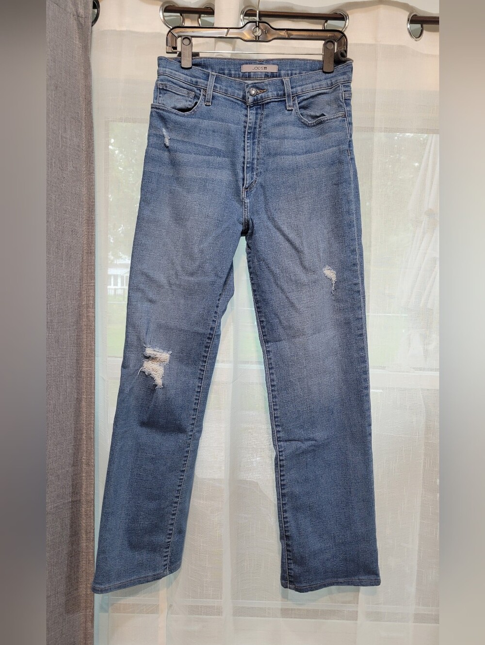 Joe's Jeans Women's Distressed Straight-Leg Jeans - Light Blue